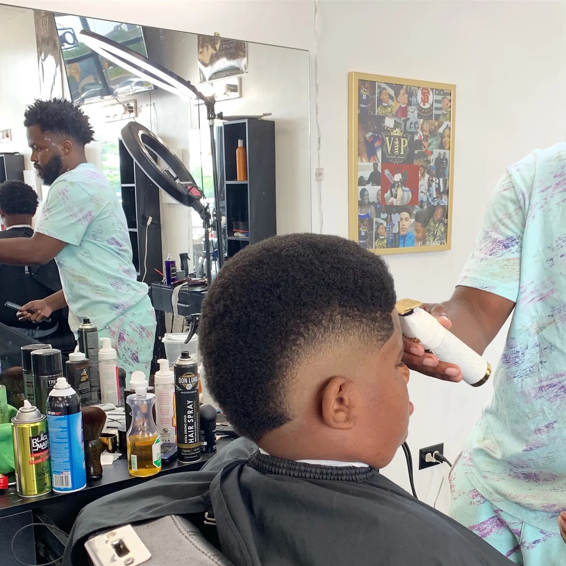 Kids' drop fade at VIP Barber Lounge Aurora